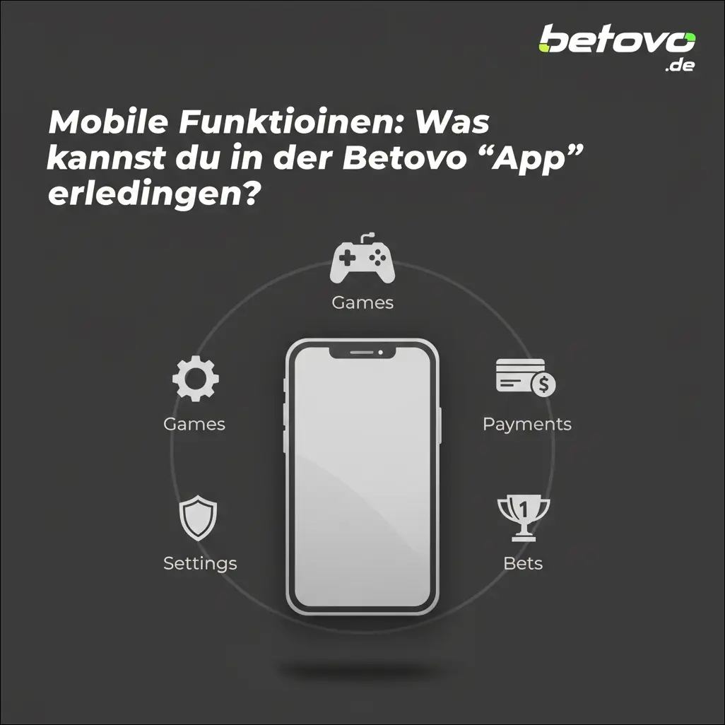 Mobile Funktionen: Was kannst du in der Betovo „App