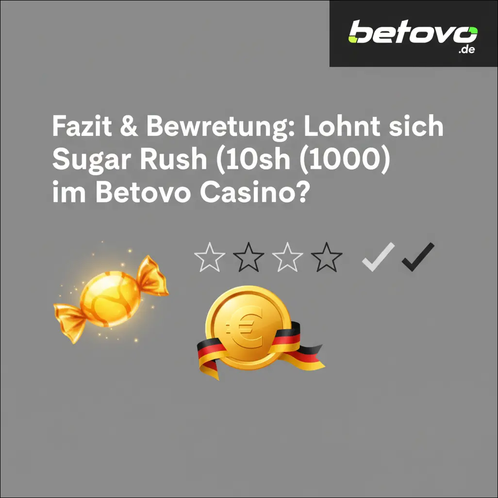 Fazit & Bewertung: Lohnt sich Sugar Rush (1000) im Betovo Casino?